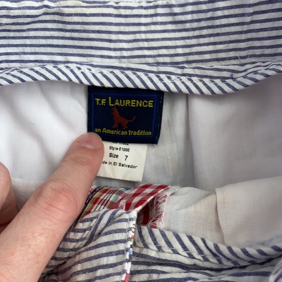 TF Laurence lined plaid shorts with adjustable waist - Picture 8 of 8